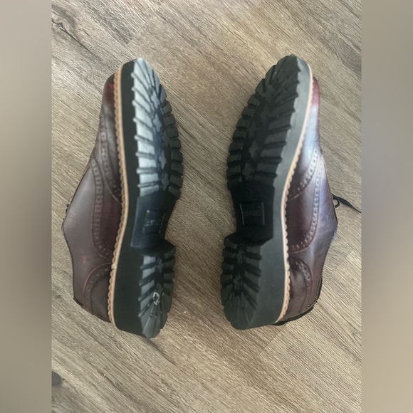 Burgundy Leather Brogues by BOC - Picture 3 of 4